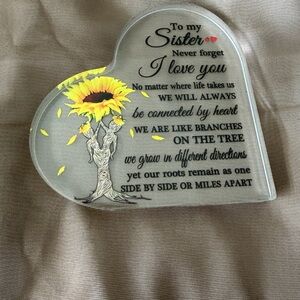 Heart-Shaped Sunflower/Sister